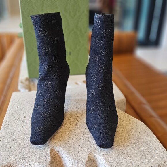 Gucci Ankle Boots Black Womens size 37+ - Picture 9 of 13